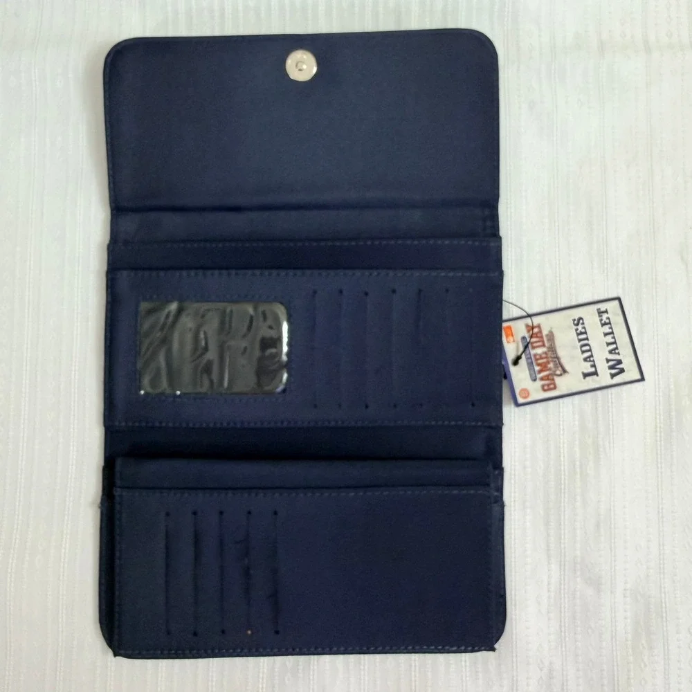 Auburn Tigers Tri fold Wallet Women Navy Blue NEW Embroidered Logo War Eagle SEC